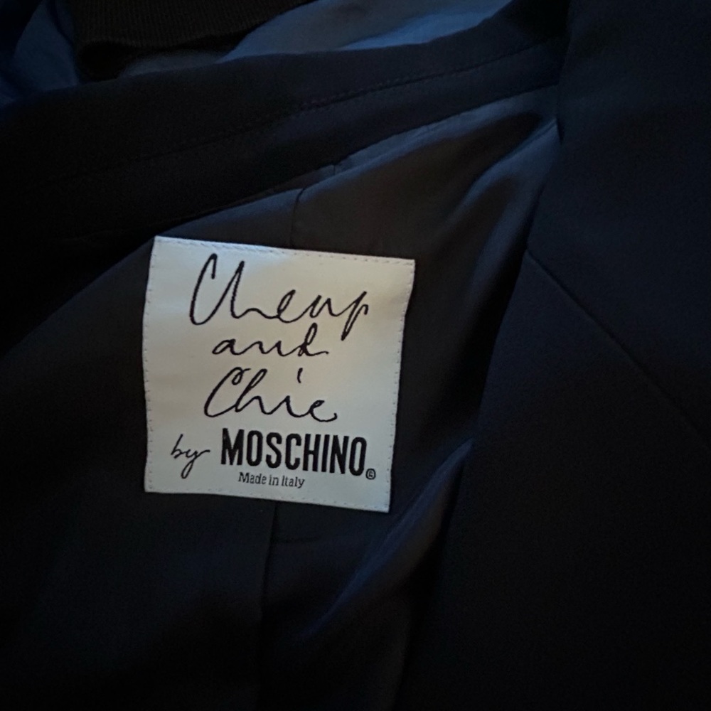 Rare Moschino Cheap & Chic Navy Two-Piece Suit | Blazer and Pants I Size Medium